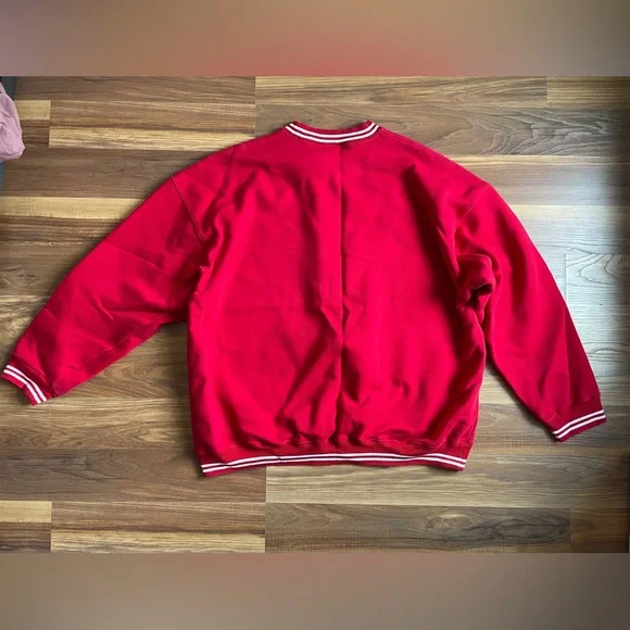 Vintage Disney Mickey Mouse Red Crewneck Sweatshirt | Since 1928 | Disney Store - Picture 6 of 6